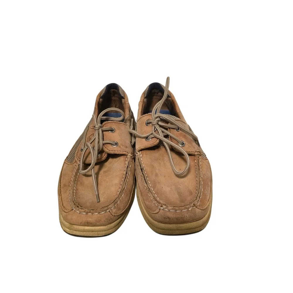 Sperry Top-Sider Mens Boat Shoes‎ Leather Casual Comfort Walking Deck Tan 11M